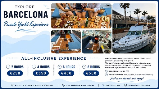Barcelona from the Sea: Private Yacht Day Charter